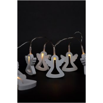   Entac Karácsonyi Beltéri Füzér Fa Angyalka 10 LED WW 1,3m (2AA nt.)