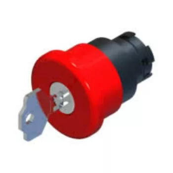   Comepi - COMEPI ECX "gomba" nyomógomb, 40, kulcsos, piros - "Gomba" nyomógomb, reteszelhető, fi40mm, IP65, piros - HD Hungária - ECX4145