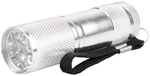 Entac Elemlámpa 1W 9LED ALU Ezüst 3xAAA nt.