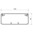 KOPOS ELEKTRO - EKD 100X40 HC - Vezetékcsatorna Műa csatorna 100x40mm tetővel fehér, fóliás csomagolás 2m/20m