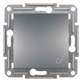   SCHNEIDER EPH0800162 - ASFORA Egypólusú nyomó, csengőjel, rugós bekötés, acél