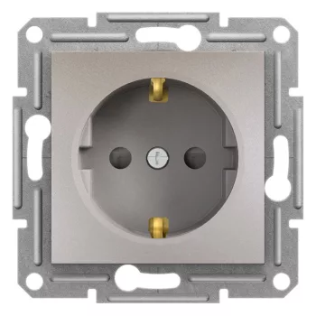   SCHNEIDER EPH2900269 - ASFORA 2P+F csatlakozóaljzat, biztonsági zsaluval, csavaros, bronz
