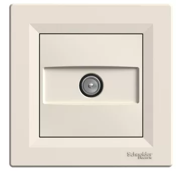   SCHNEIDER EPH3200123 - ASFORA TV aljzat, végzáró, 1 dB, bézs 