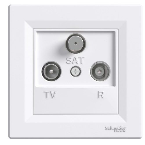 SCHNEIDER EPH3500121 - ASFORA TV/R/SAT aljzat, végzáró, 1 dB, fehér 