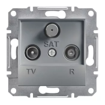   SCHNEIDER EPH3500162 - ASFORA TV/R/SAT aljzat, végzáró, 1 dB, acél 