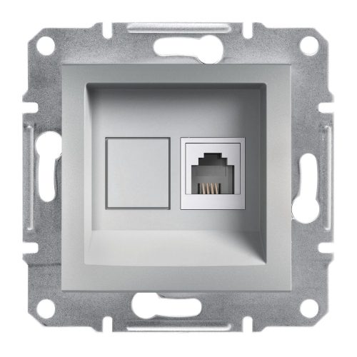 SCHNEIDER EPH4100161 - ASFORA 1xRJ11 telefon aljzat, alumínium 
