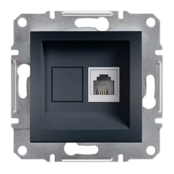   SCHNEIDER EPH4100171 - ASFORA 1xRJ11 telefon aljzat, antracit 