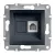 SCHNEIDER EPH4100171 - ASFORA 1xRJ11 telefon aljzat, antracit 