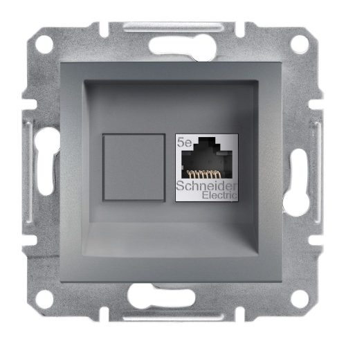 SCHNEIDER EPH4300162 - ASFORA 1xRJ45 Cat5e UTP aljzat, acél 