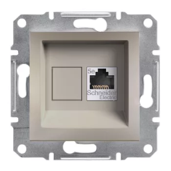  SCHNEIDER EPH4300169 - ASFORA 1xRJ45 Cat5e UTP aljzat, bronz 