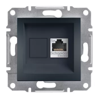   SCHNEIDER EPH4300171 - ASFORA 1xRJ45 Cat5e UTP aljzat, antracit 