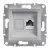 SCHNEIDER EPH4700161 - ASFORA 1xRJ45 Cat6 UTP aljzat, alumínium 