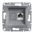 SCHNEIDER EPH4700162 - ASFORA 1xRJ45 Cat6 UTP aljzat, acél 