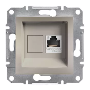 SCHNEIDER EPH4700169 - ASFORA 1xRJ45 Cat6 UTP aljzat, bronz 