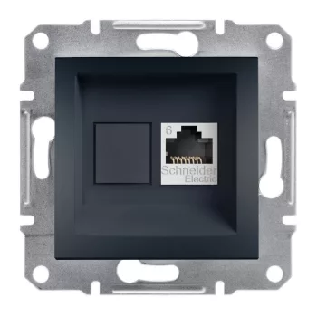   SCHNEIDER EPH4700171 - ASFORA 1xRJ45 Cat6 UTP aljzat, antracit 