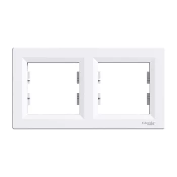   SCHNEIDER EPH5800221 - ASFORA Kettes keret, vízszintes, fehér 