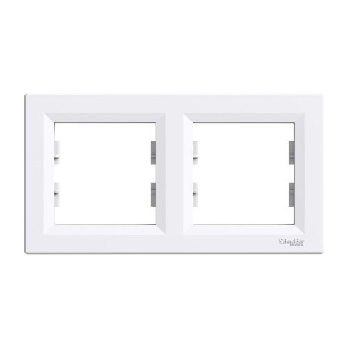 SCHNEIDER EPH5800221 - ASFORA Kettes keret, vízszintes, fehér