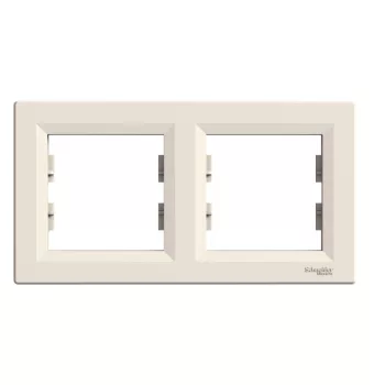   SCHNEIDER EPH5800223 - ASFORA Kettes keret, vízszintes, bézs