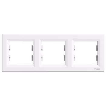   SCHNEIDER EPH5800321 - ASFORA Hármas keret, vízszintes, fehér 