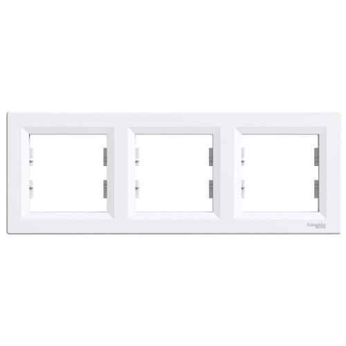 SCHNEIDER EPH5800321 - ASFORA Hármas keret, vízszintes, fehér