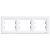 SCHNEIDER EPH5800321 - ASFORA Hármas keret, vízszintes, fehér 