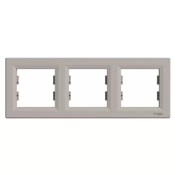   SCHNEIDER EPH5800369 - ASFORA Hármas keret, vízszintes, bronz 
