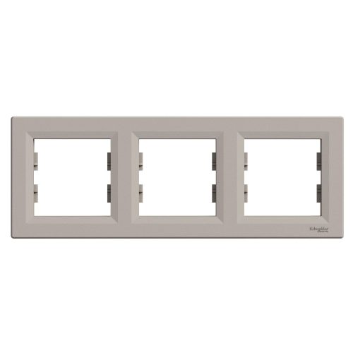 SCHNEIDER EPH5800369 - ASFORA Hármas keret, vízszintes, bronz 