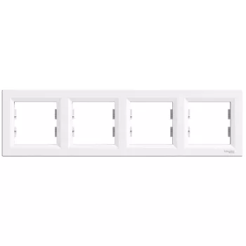   SCHNEIDER EPH5800421 - ASFORA Négyes keret, vízszintes, fehér 