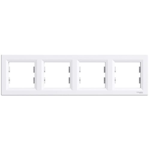 SCHNEIDER EPH5800421 - ASFORA Négyes keret, vízszintes, fehér 