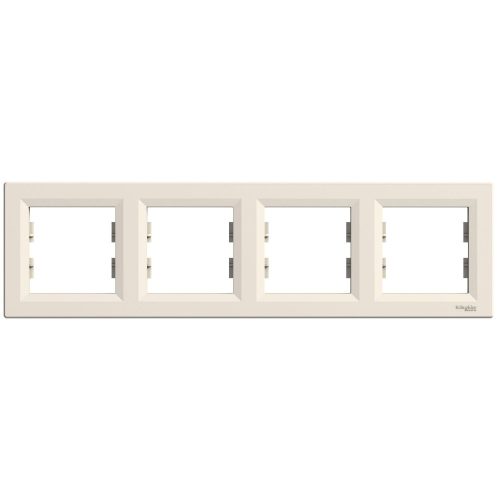 SCHNEIDER EPH5800423 - ASFORA Négyes keret, vízszintes, bézs 
