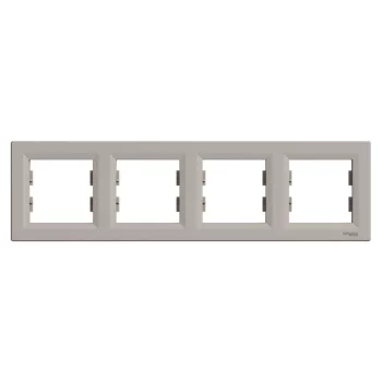   SCHNEIDER EPH5800469 - ASFORA Négyes keret, vízszintes, bronz 