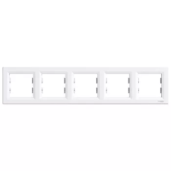  SCHNEIDER EPH5800521 - ASFORA Ötös keret, vízszintes, fehér 