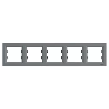   SCHNEIDER EPH5800562 - ASFORA Ötös keret, vízszintes, acél 