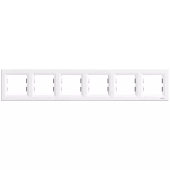   SCHNEIDER EPH5800621 - ASFORA Hatos keret, vízszintes, fehér 