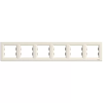   SCHNEIDER EPH5800623 - ASFORA Hatos keret, vízszintes, bézs 
