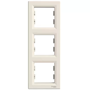   SCHNEIDER EPH5810323 - ASFORA Hármas keret, függőleges, bézs 