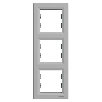   SCHNEIDER EPH5810361 - ASFORA Hármas keret, függőleges, alumínium 