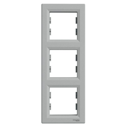 SCHNEIDER EPH5810361 - ASFORA Hármas keret, függőleges, alumínium 