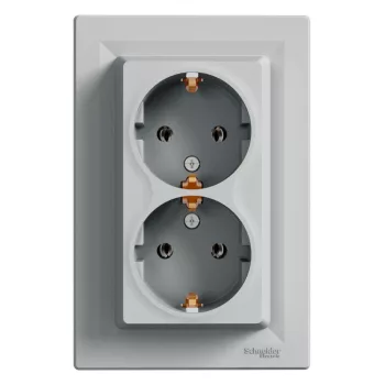   SCHNEIDER EPH9900161 - ASFORA 2x2P+F csatlakozóaljzat, csavaros, alumínium 