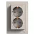 SCHNEIDER EPH9900169 - ASFORA 2x2P+F csatlakozóaljzat, csavaros, bronz 