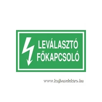 ÖNTAPADÓ - 100x60mm-es - LEVÁLASZTÓ FŐKAPCSOLÓ!