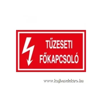 ÖNTAPADÓ - 160x100mm-es - TŰZESETI FŐKAPCSOLÓ