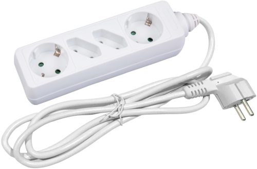 Entac M1 Elosztó 4 Foglalat 2x16A 2x2.5A 1,5m 3G1.5
