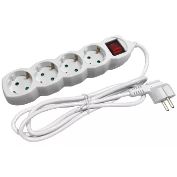 Entac S1 Elosztó 4 Foglalat Kapcsolóval 3m 3G1.5