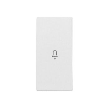   SCHRACK - Billentyű csengő szimbólummal, 1 modul, fehér - ET102006--