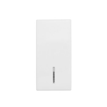   SCHRACK - Billentyű átlátszó lencsével, 1 modul, fehér - ET102010--