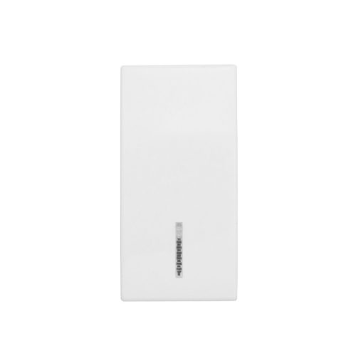 SCHRACK - ET102010 Billentyű átlátszó lencsével, 1 modul, fehér
