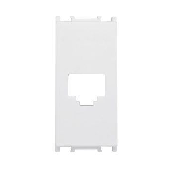   SCHRACK - Fedlap RJ45 Toolless Line aljzatmodulhoz, 1 modul, fehér - ET102017--