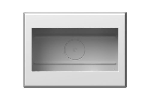 SCHRACK - ET105037 Falon kívüli tokozat hátlappal, 4 modul, fehér