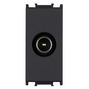   SCHRACK - Antenna csatlakozóaljzat, átmenő, 10dB, 1 modul, fekete - ET114003--